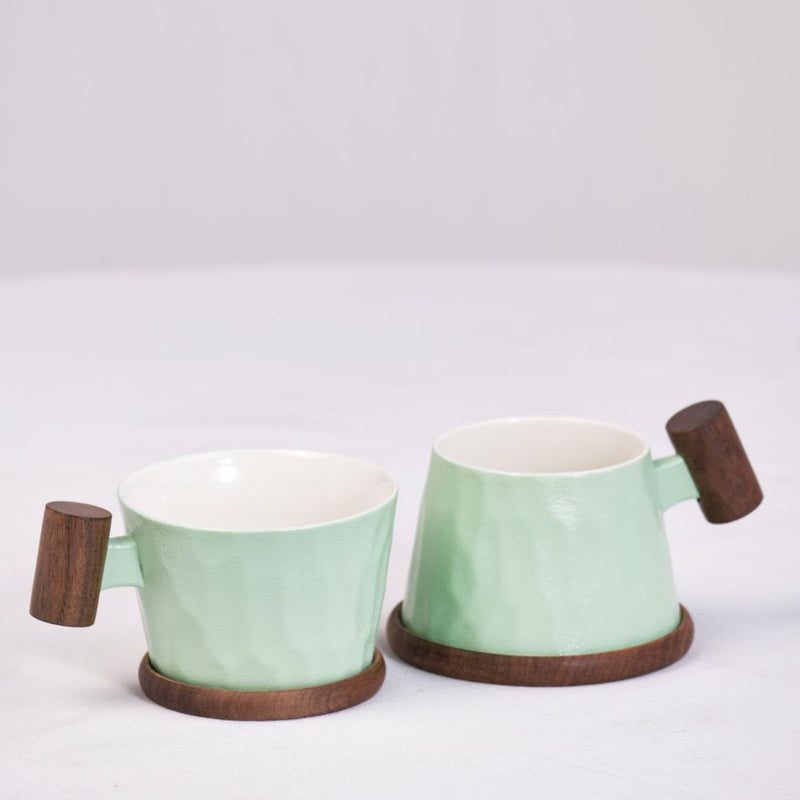 Mint Green Set of 2 Couples Cup