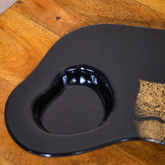 Black and Gold Maple Leaf Chip Dip Platter