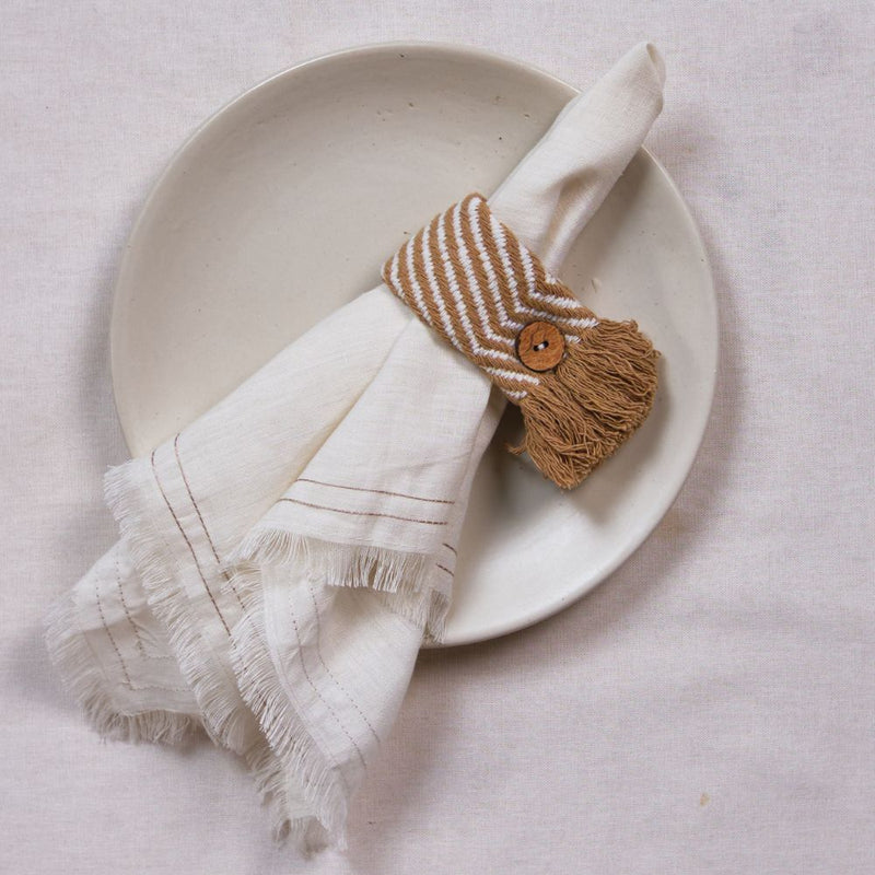 Zahra Natural Napkin Ring - Set of 6