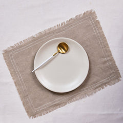 Minerva Natural Linen Placemats - Set of 2