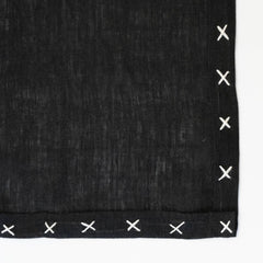 Sarah Black Linen Placemats - Set of 2