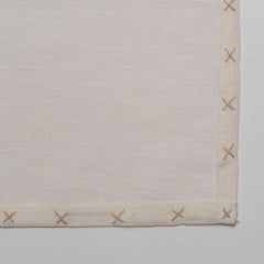 Sarah Ivory and Natural Linen Placemats - Set of 2