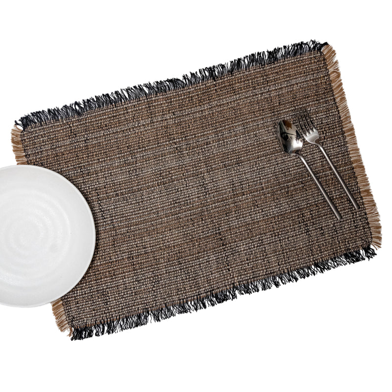 Leya Black Placemats - Set of 2