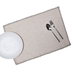 Moksha Ivory (Cotton) Placemat - Set of 2