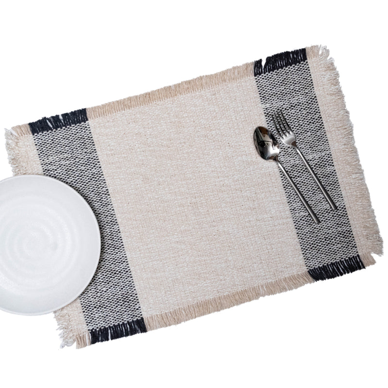 Siya Ivory Dual Tone Placemat - Set of 2