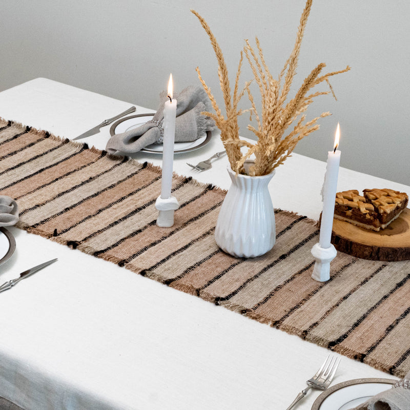 Kria Almond Natural Table Runner