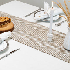 Maple White and Natural Table Runner