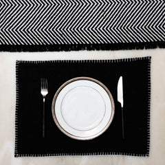 Zahra Monochrome Table Runner