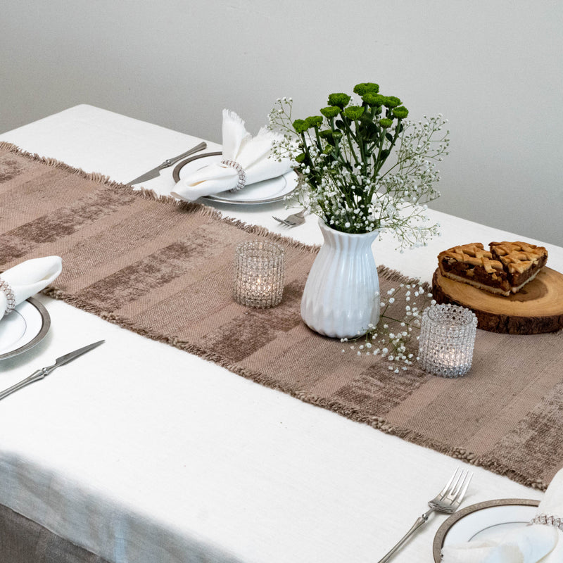 Veda Biscuit Table Runner