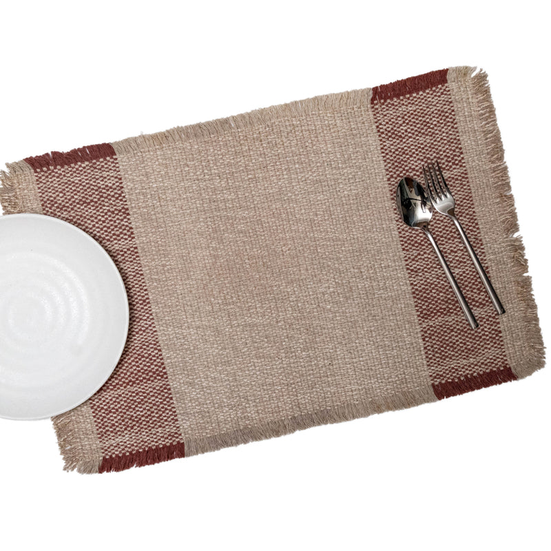 Siya Natural Dual Tone Placemat - Set of 2