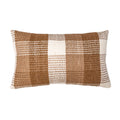 Riha White and Natural Lumbar Cushion Cover