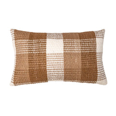 Riha White and Natural Cushion Cover