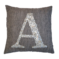 Monogram Pearl Personalised Cushion Cover