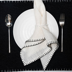 Moksha Ivory Linen Napkin