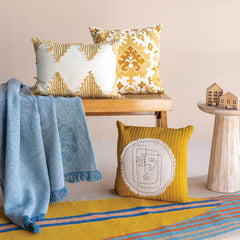 Aasma Mustard Cushion Cover