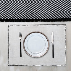 Zahra Monochrome Table Runner