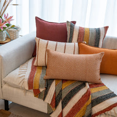 Zahra Rust Cushion Cover