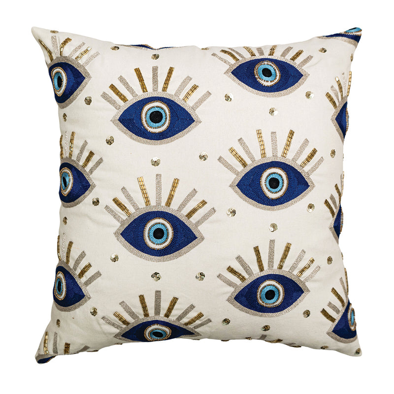 Turkish Evil Eye Cushion Cover