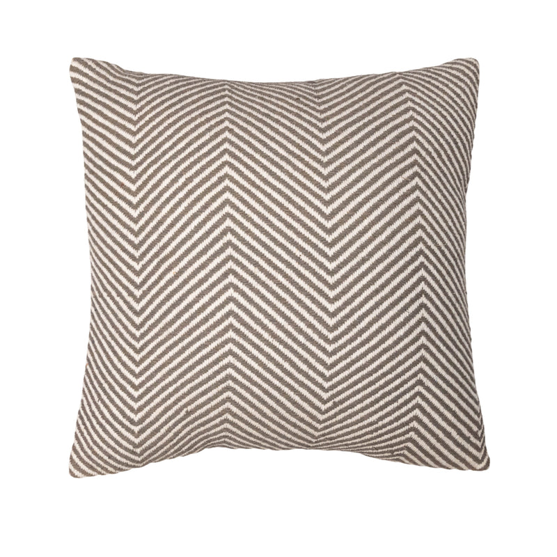 Zahra Grey and White Cushion Cover