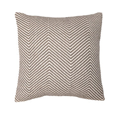 Zahra Grey and White Lumbar Cushion Cover