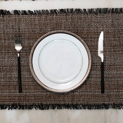 Leya Black Placemats - Set of 2