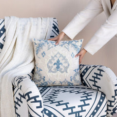 Aasma Blue Cushion Cover
