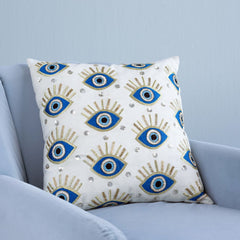 Turkish Evil Eye Cushion Cover