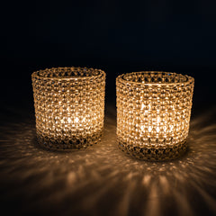 Crystal candle holder