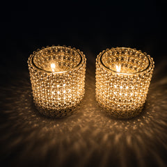 Crystal candle holder